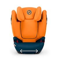 fotelik samochodowy 15-36 kg cybex solution S-Fix szerokie i wygodne siedzisko